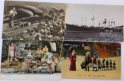 Lot 155 - Mixed Postcards. Three vintage albums of mixed...