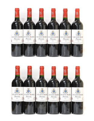 Lot 5028 - Château Lacoste-Boire 2012, Pauillac (twelve...