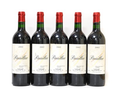 Lot 5056 - Ulysse Cazzabonne 2002, Pauillac (five bottles)