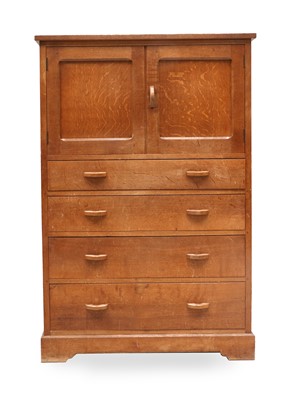 Lot 189 - A 1920s/30s Oak Tallboy, possibly retailed by...