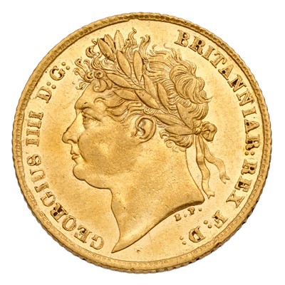 Lot 196 - George IV, Half Sovereign 1824 (Marsh 405,...