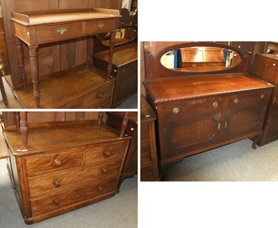 Lot 1153 - A Group of Furniture Including: A Victorian...