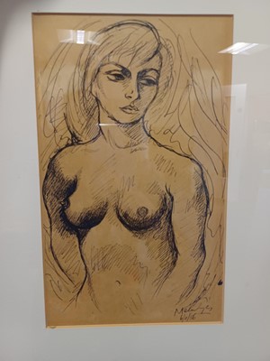 Lot 1029 - Continental School (20th Century) Nude study...