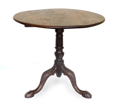 Lot 749 - A George III Mahogany Tripod Table, late 18th...