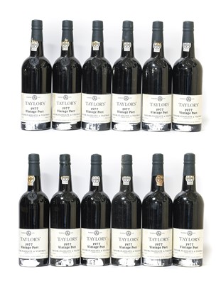 Lot 5087 - Taylor's 1977 Vintage Port (twelve bottles)