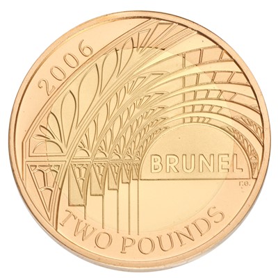 Lot 16 - UK, Gold Proof Two Pounds 2006, Isambard...