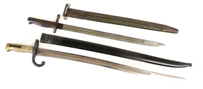 Lot 289 - A French M1866 Chassepot Yataghan Sword...