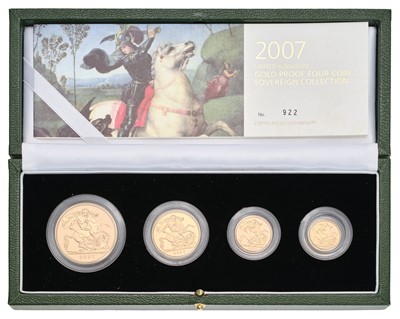 Lot 74 - UK, Gold Proof Sovereign Four-Coin Collection...