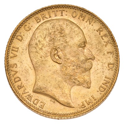 Lot 11 - Edward VII, Sovereign 1910M, Melbourne Mint;...