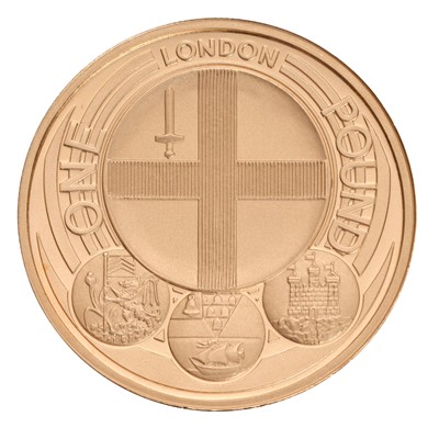 Lot 13 - UK, Gold Proof One Pound 2010, London edition,...