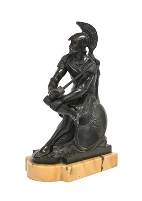 Lot 273 - French School: A Bronze Study of a Seated...