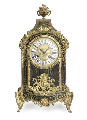 Lot 292 - A French "Boulle" Striking Mantel Clock, circa...