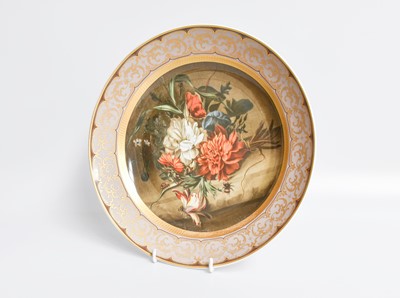 Lot 40 - A Kaiser Floral Painted Cabinet Porcelain Dish...