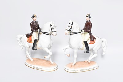 Lot 119 - A Pair of Austrian Wien Porcelain Mounted...