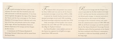 Lot 97 - Elizabeth II, Sovereign Portrait Collection,...