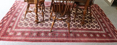 Lot 1216 - Afghan Tekke Carpet, the field with five...