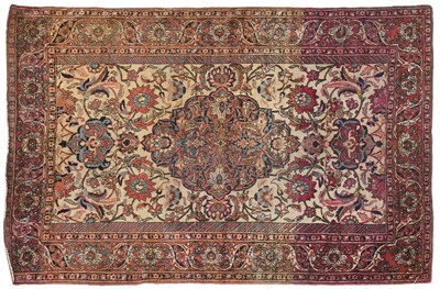 Lot 727 - Isfahan Rug Central Iran, circa 1920 The ivory...