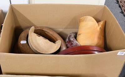 Lot 1108 - Wooden Millinery Hat Blocks, comprising Edgar...