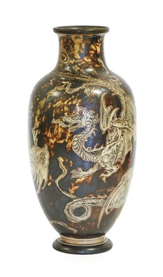 Lot 105 - A Martin Brothers Stoneware Dragon Baluster...