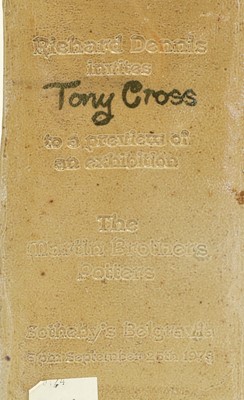 Lot 109 - Ian Gregory (1942-2021): The Martin Brothers...
