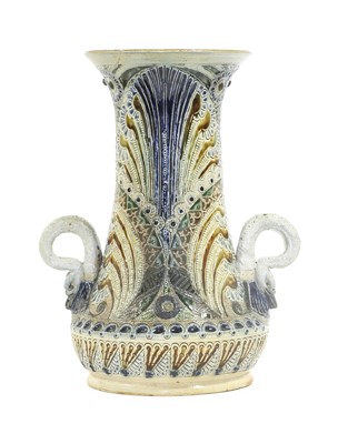 Lot 104 - A Martin Brothers Stoneware Vase, by Robert...