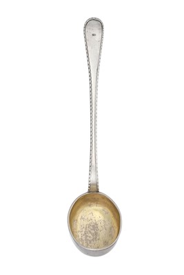 Lot 2232 - A German Parcel-Gilt Silver Soup-Ladle