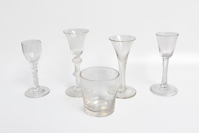 Lot 139 - Five 18th Century Drinking Glasses, including...