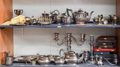 Lot 91 - A Large Collection of Assorted Silver Plate,...