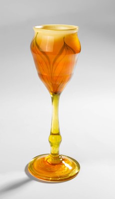 Lot 57 - A Favrile Glass Floriform Vase, by Tiffany...