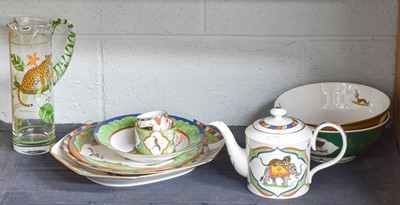 Lot 85 - A Group of Lynn Chase Porcelain, mostly Tiger...