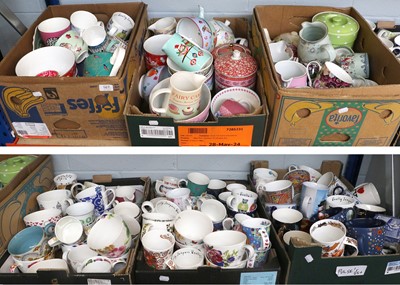 Lot 167 - A Large Collection of Various Modern Mugs,...