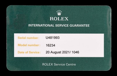 Lot 2125 - Rolex: A Stainless Steel Automatic Calendar...