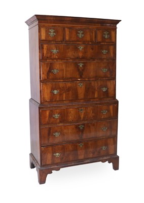 Lot 712 - A George II Walnut and Featherbanded Chest on...