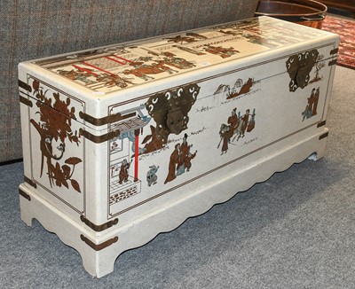 Lot 1261 - A Modern Chinese Lacquered Blanket Chest,...