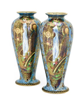 Lot 125 - A Pair of Wedgwood Fairyland Lustre Candlemas...