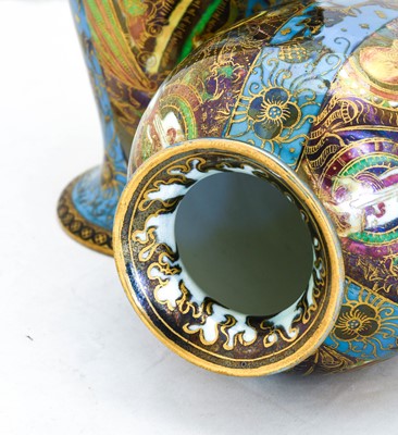 Lot 125 - A Pair of Wedgwood Fairyland Lustre Candlemas...