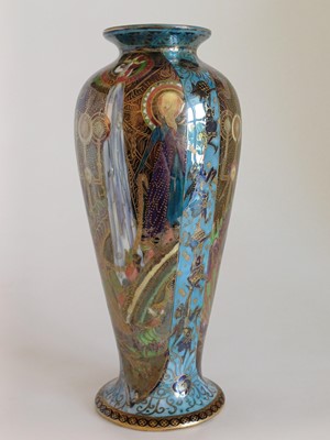 Lot 125 - A Pair of Wedgwood Fairyland Lustre Candlemas...