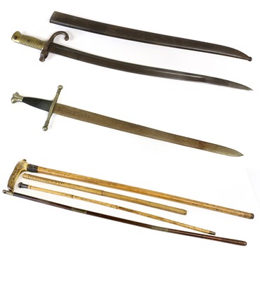 Lot 290 - A French M1866 Chassepot Yataghan Sword...