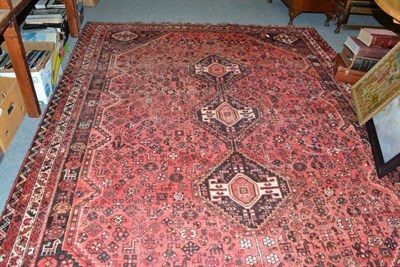 Lot 782 - A Caucasian red ground rug