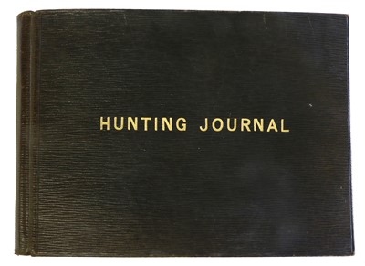 Lot 124 - Hunting Journal. A good quality hunting diary...