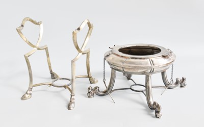 Lot 88 - Two Silver Kettle Stands, one Spanish and One...