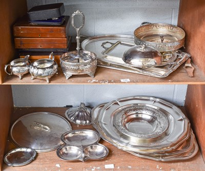 Lot 130 - A Collection of Assorted Silver Plate,...