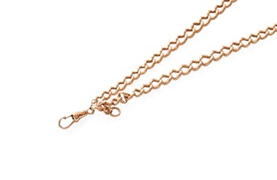 Lot 363 - A Watch Chain, stamped '375', length 42.5cm