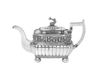 Lot 2008 - A George III Irish Silver Teapot