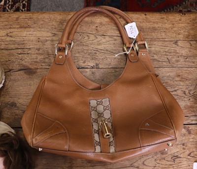 Lot 1124 - Gucci Jackie Hobo Bag, with GG monogrammed...