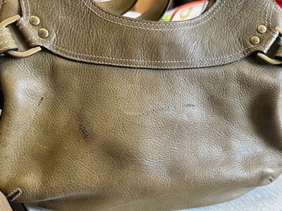 Lot 1216 - Mulberry Phoebe Leather Shoulder Bag, in olive...