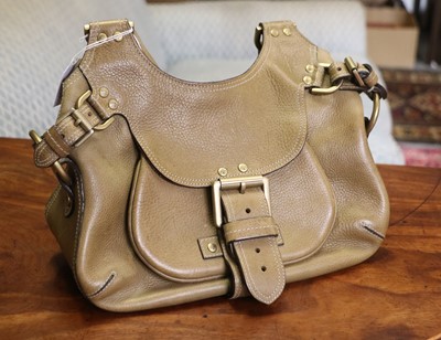 Lot 1216 - Mulberry Phoebe Leather Shoulder Bag, in olive...