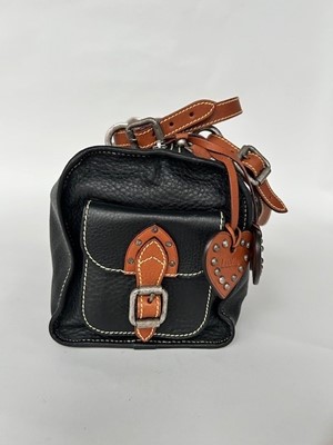 Lot 1011 - Luella Black and Tan Leather Trimmed Shoulder...