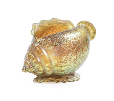 Lot 139 - An Art Nouveau Loetz Iridescent Glass Conch...