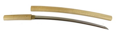 Lot 248 - A Shinto Japanese Wakizashi, the 55cm steel...